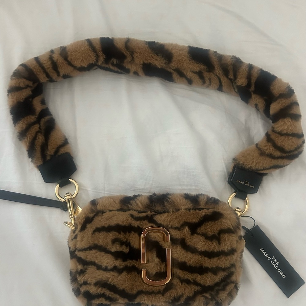 Marc Jacobs Brown Tiger Print Women Purse